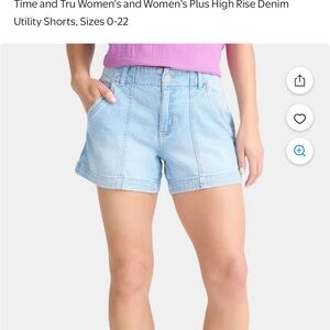 Time and Tru Women's Light Blue Jean Shorts